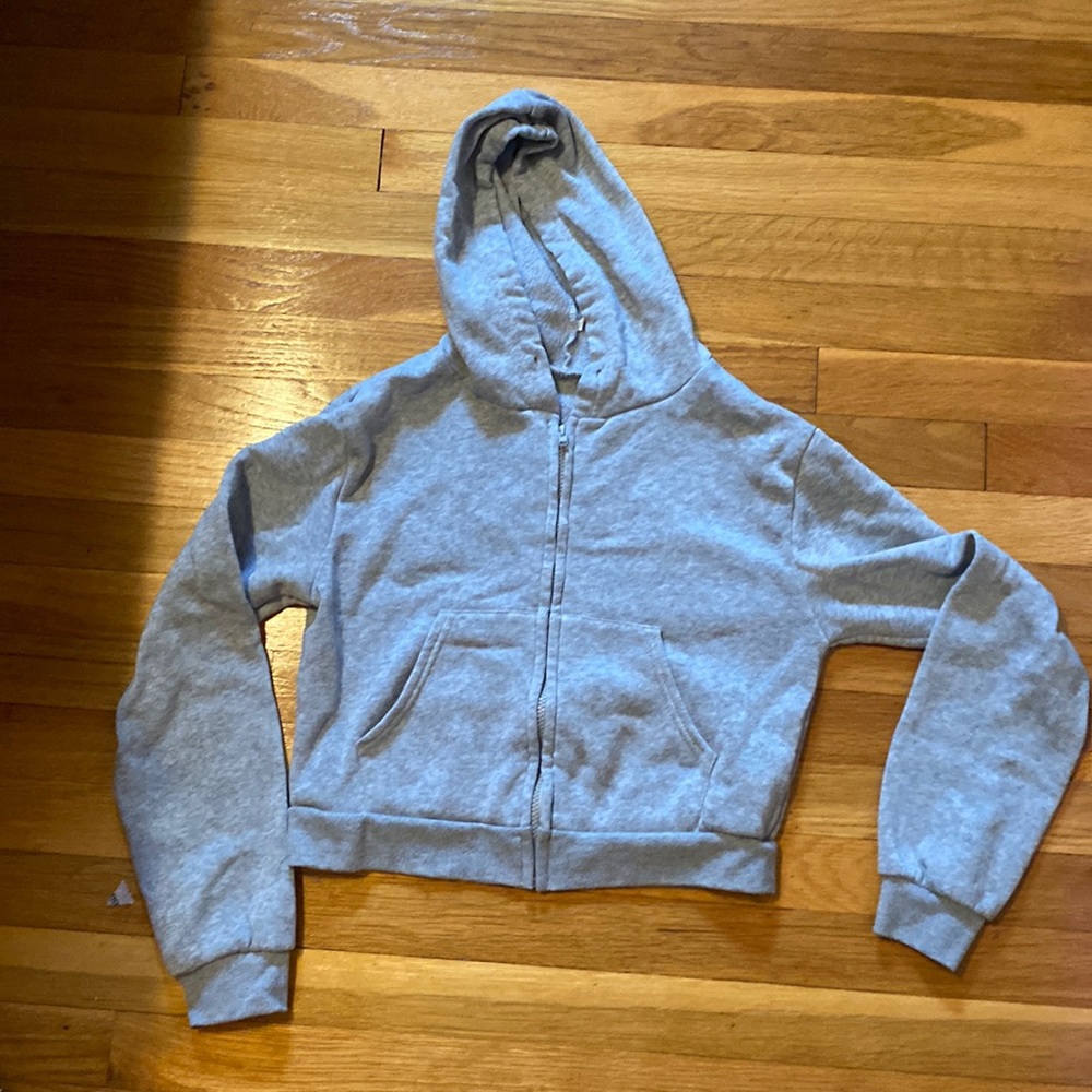 Cropped zip up